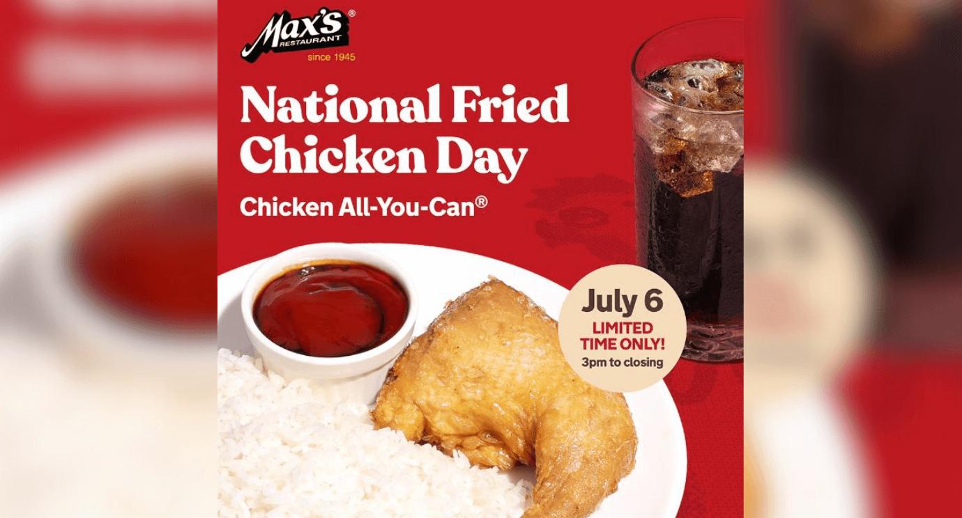 Get your favorite fried chicken in one - Max's Restaurant