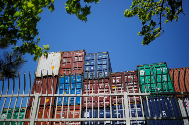 Shipping containers at the Paul W. Conley Container terminal in Boston