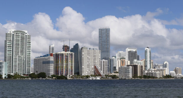 Downtown skyline of Miami, Florida