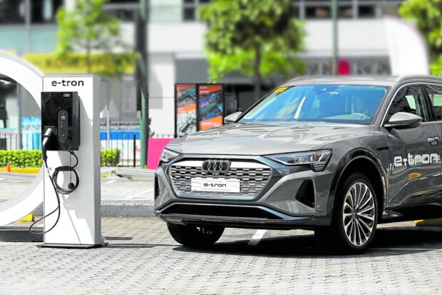 Audi Q8 e-tron launched. The new model expands Audi Philippines’ range of 100 percent e-vehicles. EVAP reports that the Philippines is seeing robust sales of e-vehicles. —CONTRIBUTED PHOTO