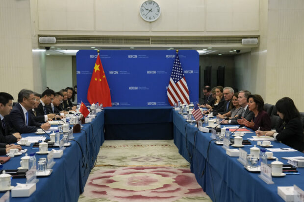 US Commerce Secretary Gina Raimondo meets with her Chinese counterpart in Beijing