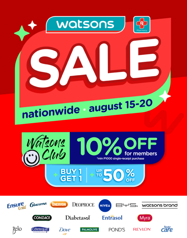  Watsons Nationwide Sale