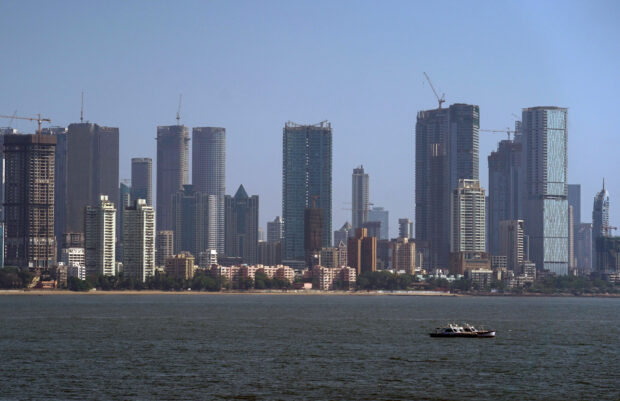 Mumbai's financial district skyline 