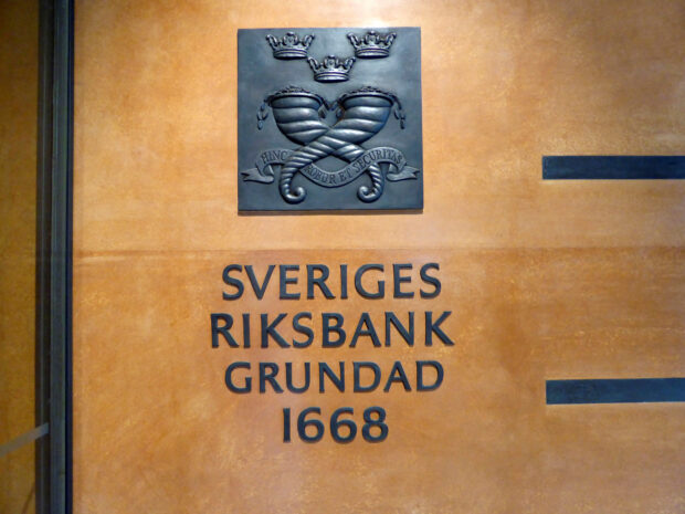 Sweden's central bank sign
