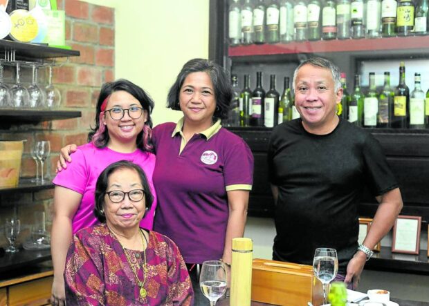People behind the cheeses and chocolates: Ingrid (left), Olive, Rex and CharitaPuentespina in front.
—photos by BING GONZALES