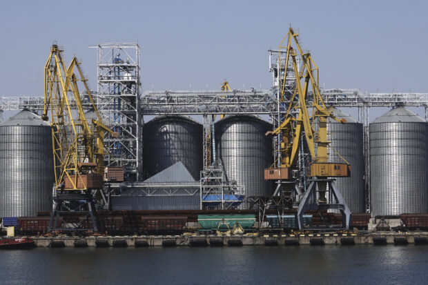 Grain storage terminal at the Odesa Sea Port