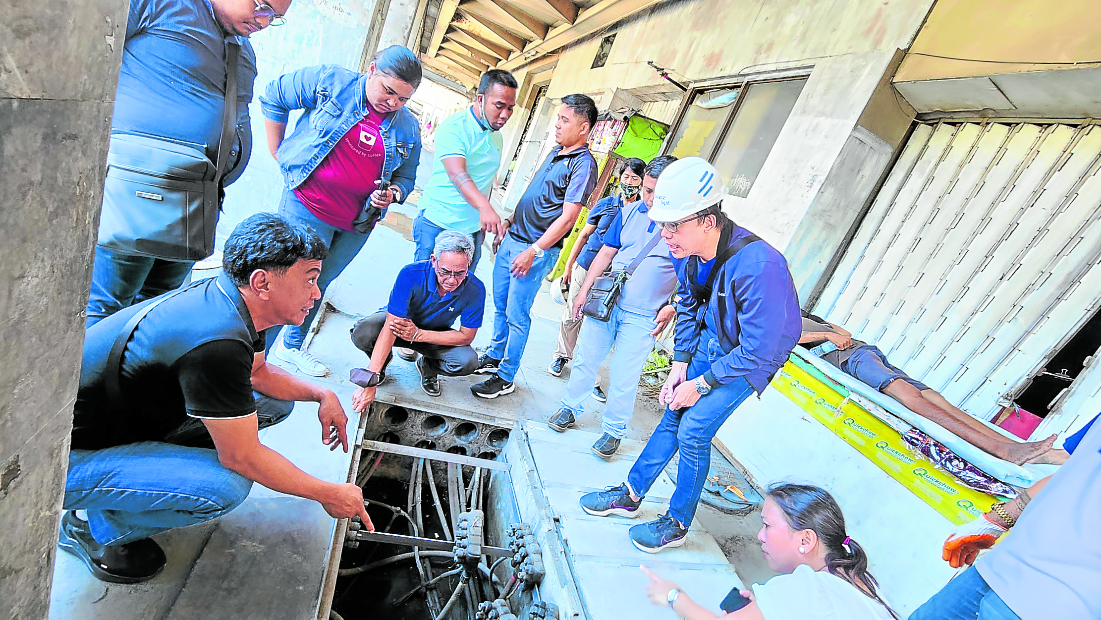 BENCHMARK Officials from Zamboanga Peninsula Polytechnic State University visit Davao City to see the undergroundcabling project. They plan to implement the same project on their university campus. —PHOTO FROM ABOITIZ POWER