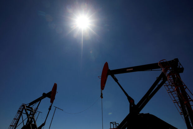Oil rigs at Vaca Muerta shale oil in Neuquen, Argentina