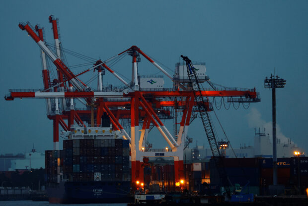 Industrial port in Tokyo