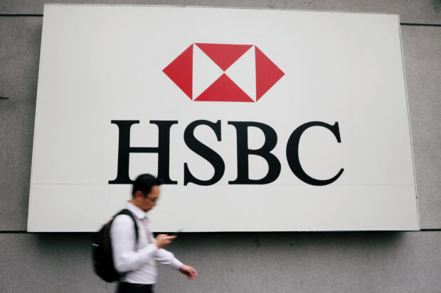 HSBC logo at its headquarters in Kuala Lumpur