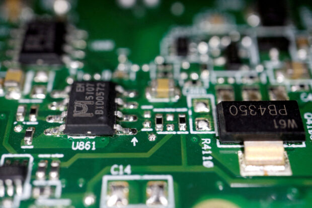 Semiconductors on a printed circuit board