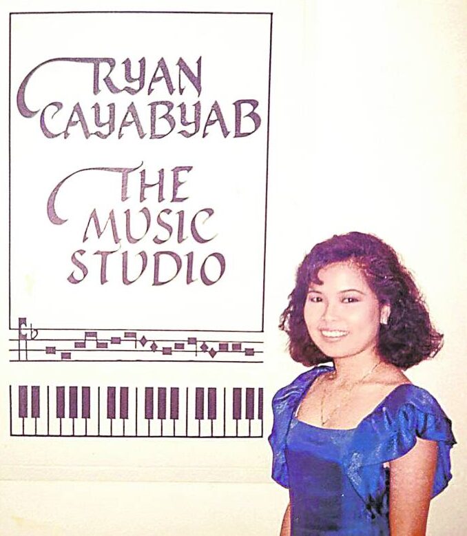 ‘MRS. C’ Emmy Cayabyab, school directress, at the opening of Ryan Cayabyab The Music Studio at Sunvar Plaza in 1986 —RYAN CAYABYAB