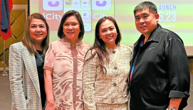 TECH PROPONENTS (From left): ICITY PH corporate secretary Prime Sison, president and CEO Judith Vergara, vice chair Veronica Yu and chair Johnny Yu —CONTRIBUTED PHOTO
