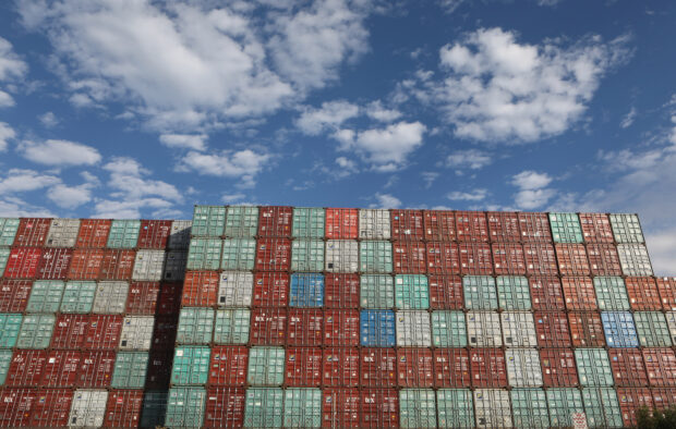 Containers at Port Botany in Sydney, Australia