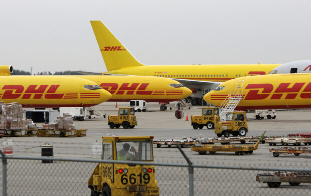 DHL planes on the tarmac in Wilmington, Ohio