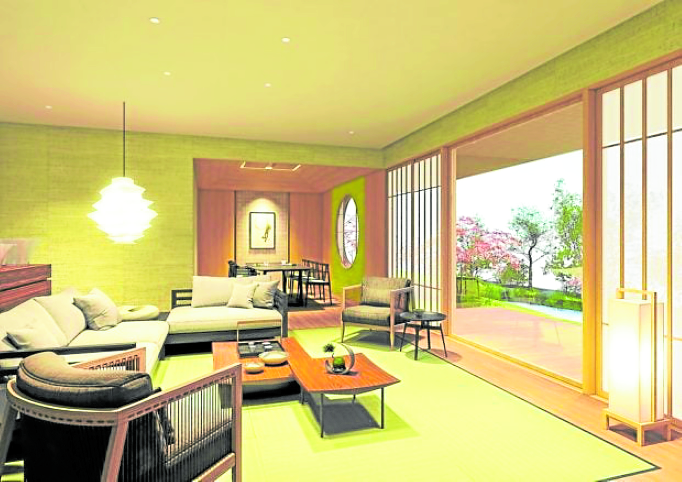 Zen principles infusePhilippine real
estate with
a sense of
simplicity and
tranquility.