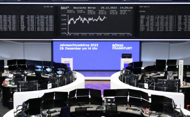 European shares start New Year at 23-month high