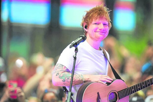 Ed Sheeran on NBC’s “Today” show at Rockefeller Center in New York on June 6, 2023. 