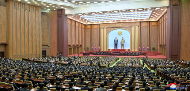 North Korean leader Kim Jong Un attends the 10th Session of the 14th Supreme People's Assembly of the Democratic People's Republic of Korea
