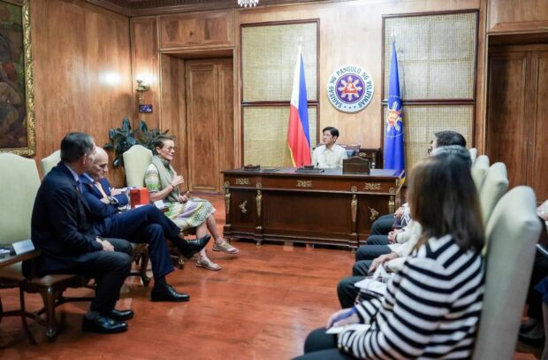 President Ferdinand Marcos Jr. meets with Coca-Cola executives on Monday, February 26, 2024. Photo from Presidential Communications Office.