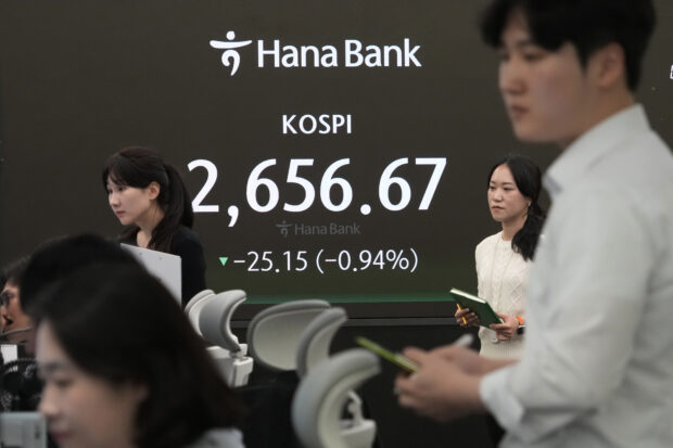 Asian stocks track Wall Street's slide as Middle East tensions escalate