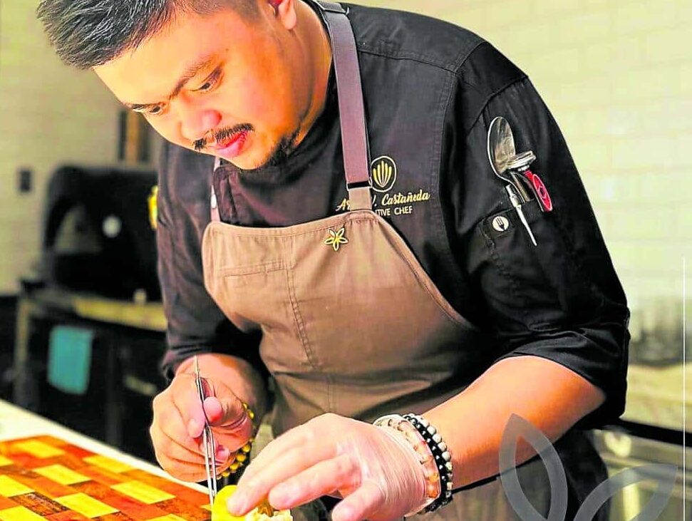 Chef Ariel Castañeda creates dishes featuring the Sampaguita.