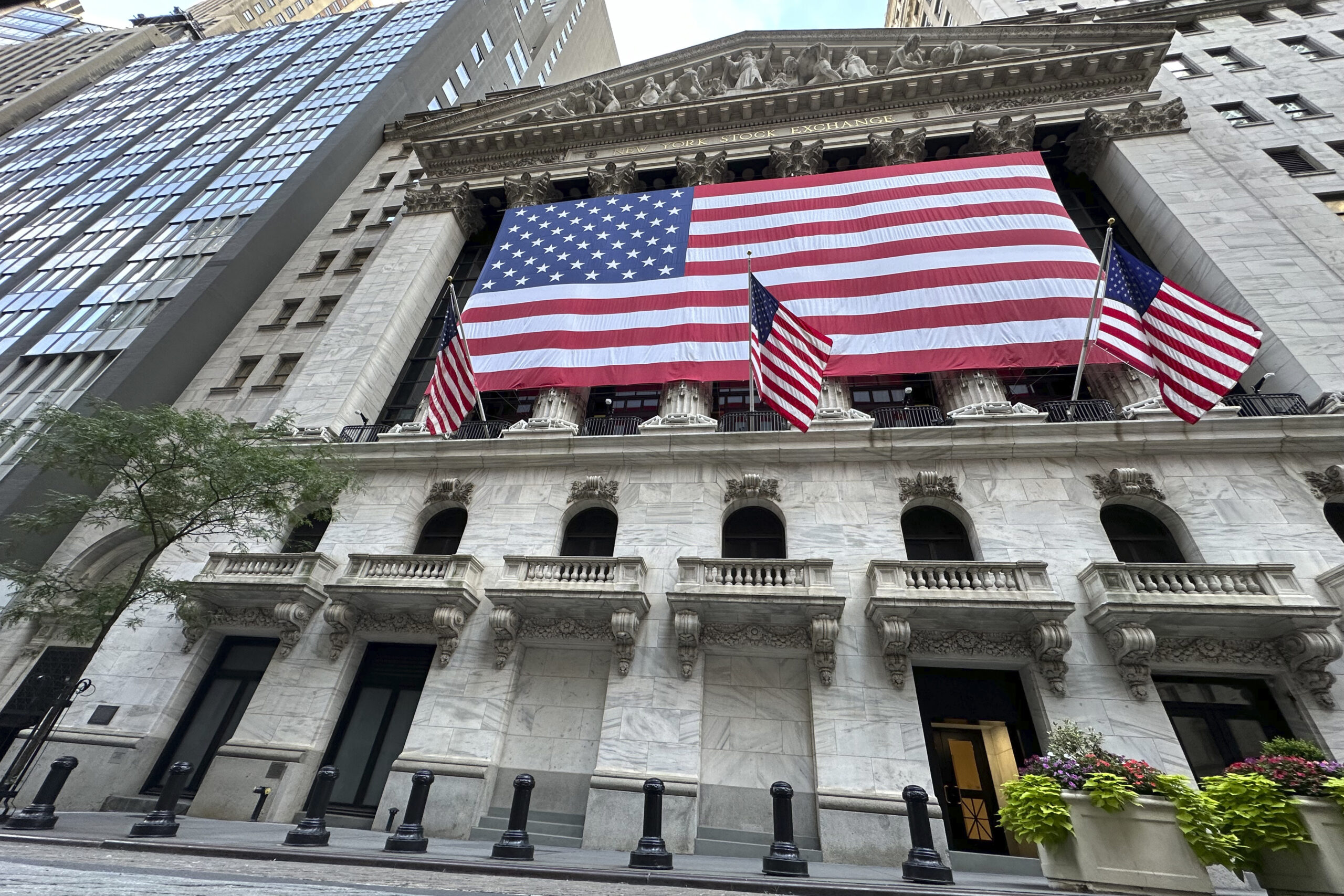 The New York Stock Exchange is seen on Wednesday, July 3, 2024, in New York. 