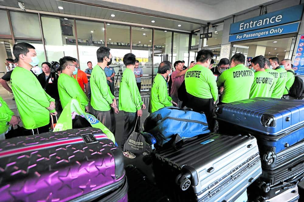 DEPORTATION On May 14, the 167 “illegal” Pogo workers arrested in Bamban were brought to Ninoy Aquino International Airport for deportation back to China. 