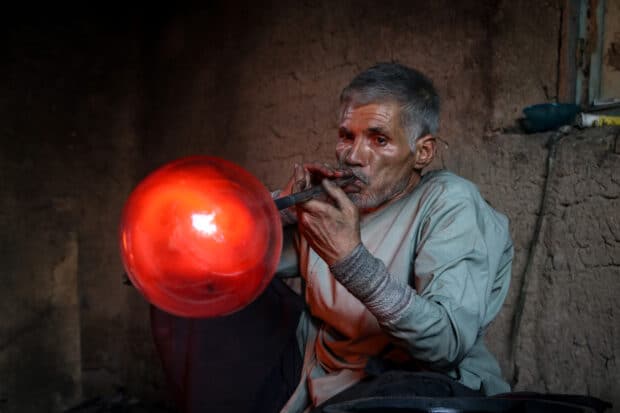 Fragile but unbroken, Afghan glassblowers refuse to quit