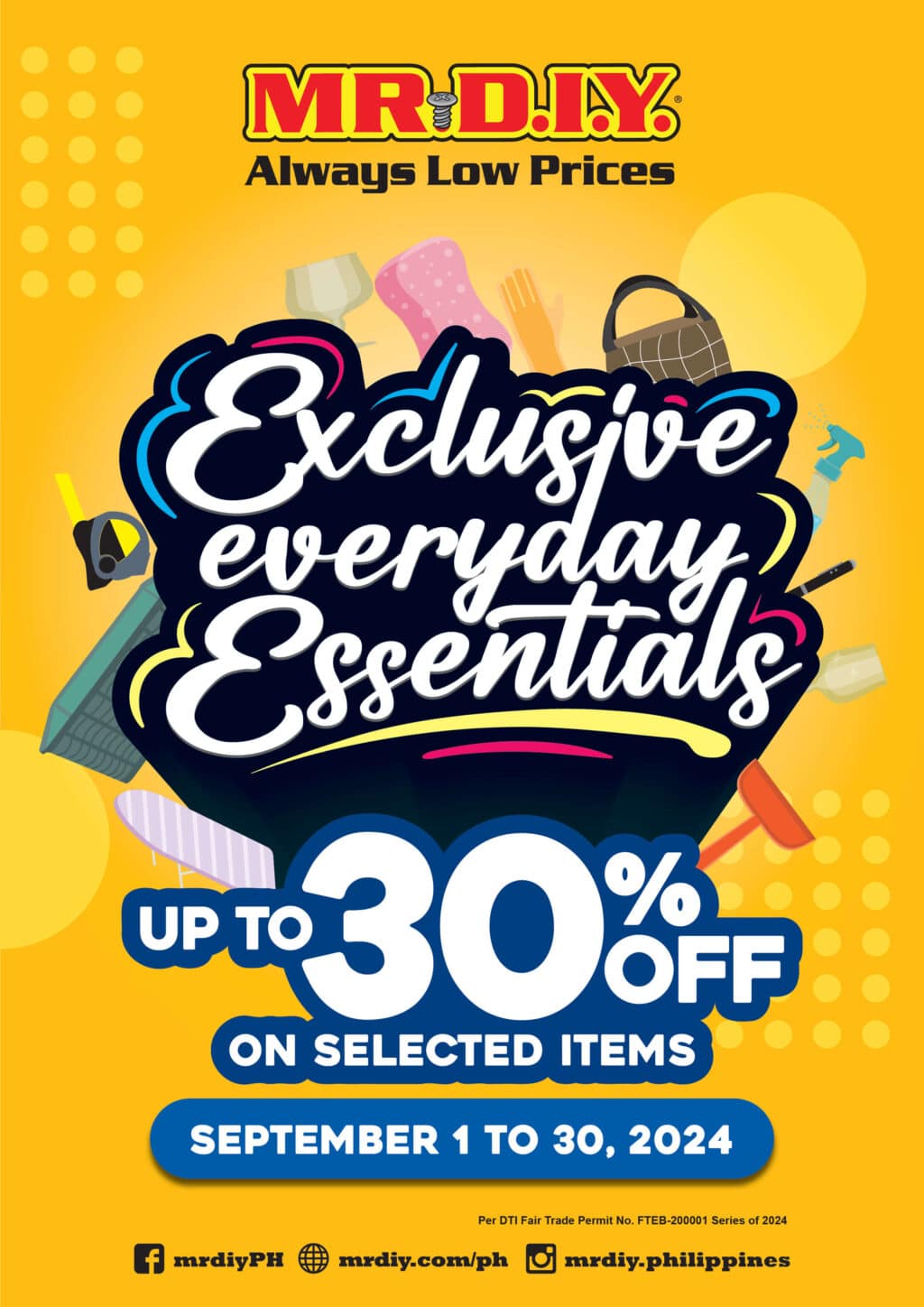 MR.DIY Philippines launches Exclusive Everyday Essentials with up to 30% off on private label products