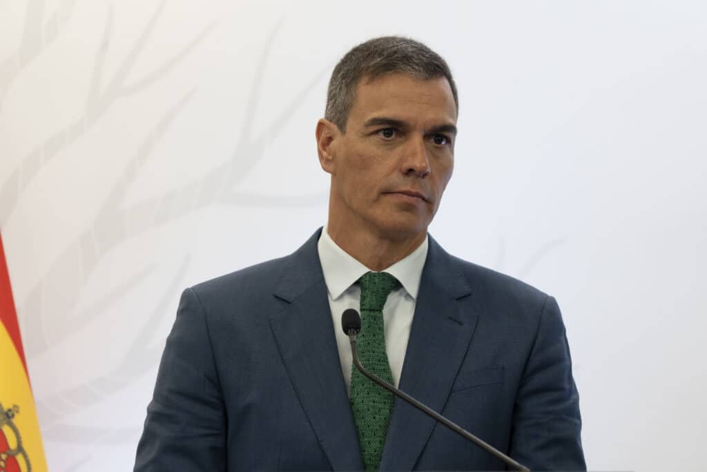 Spain's Prime Minister Pedro Sanchez attends a press conference in Dakar, Senegal, on Aug. 29, 2024.