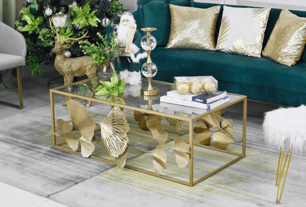 Crafting a Christmas Wonderland with green, white, and gold