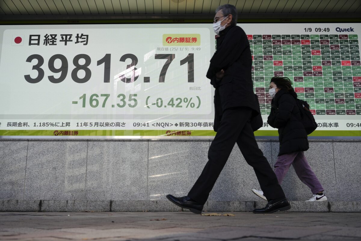 Asian markets drop as trades fret over US inflation, rates outlook