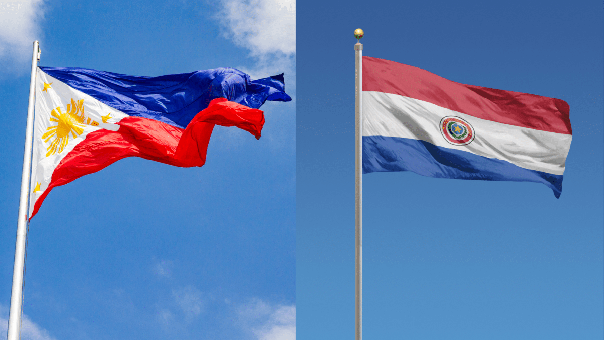 The flags of the Philippines and Paraguay. The Philippines and Paraguay are looking to strengthen trade relations. 