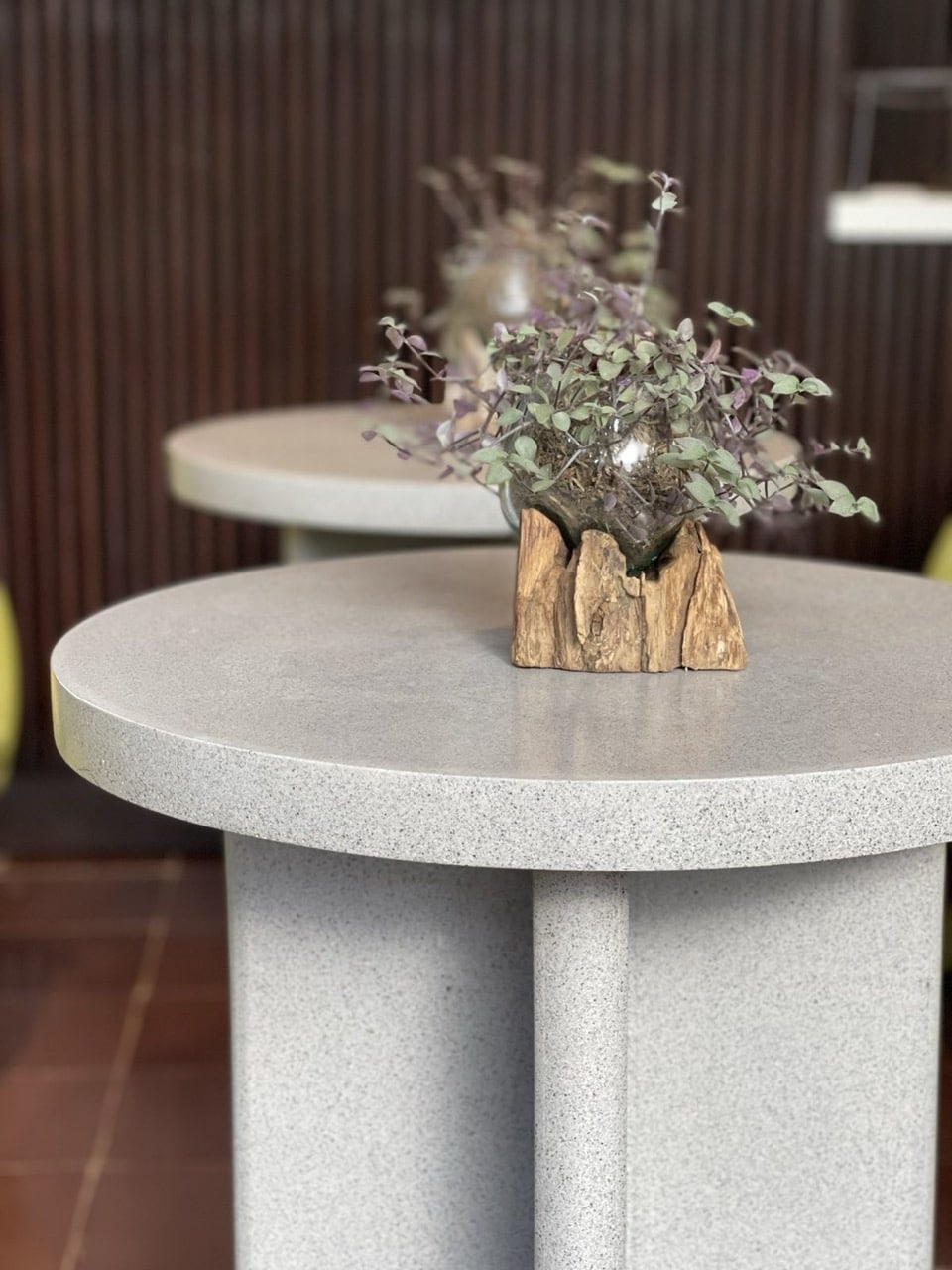 Crafted with purpose—this table is made from upcycled ash from Mt. Taal and Mt. Pinatubo, a tribute to nature’s power and resilience. Designed in Pampanga, it honors the heritage of Batangas' Taal Volcano while embracing sustainable craftsmanship