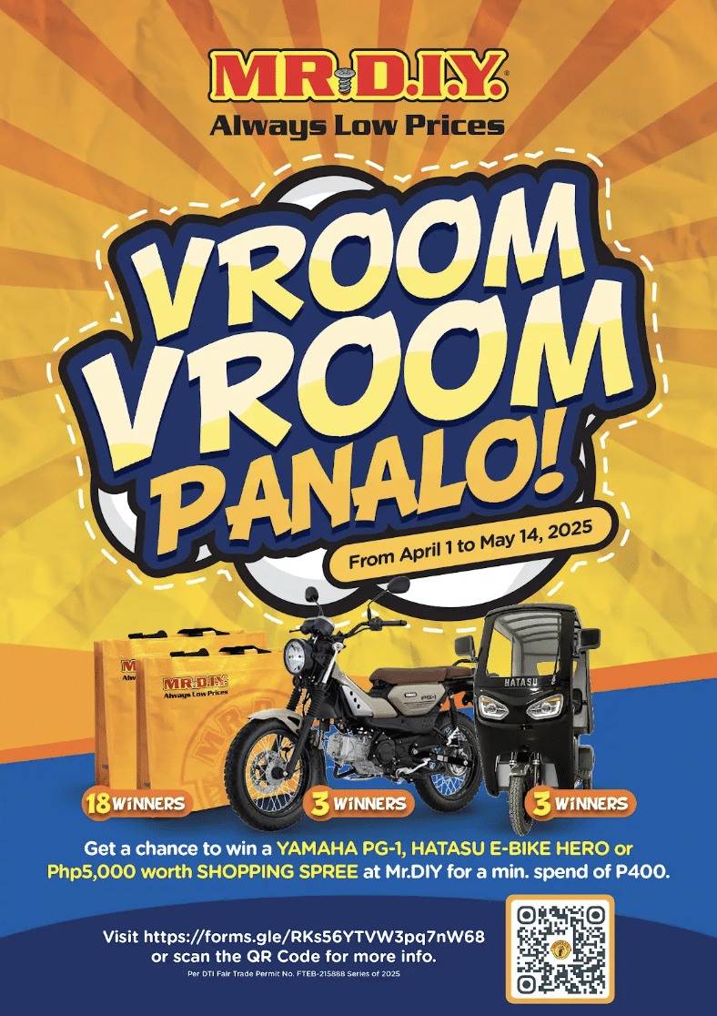 MR.DIY Vroom Vroom Panalo