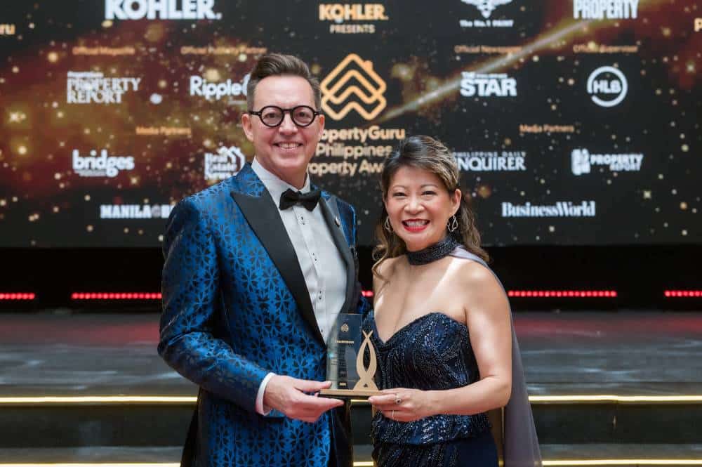 The author with PropertyGuru Asia Property Awards and Events general manager Jules Kay