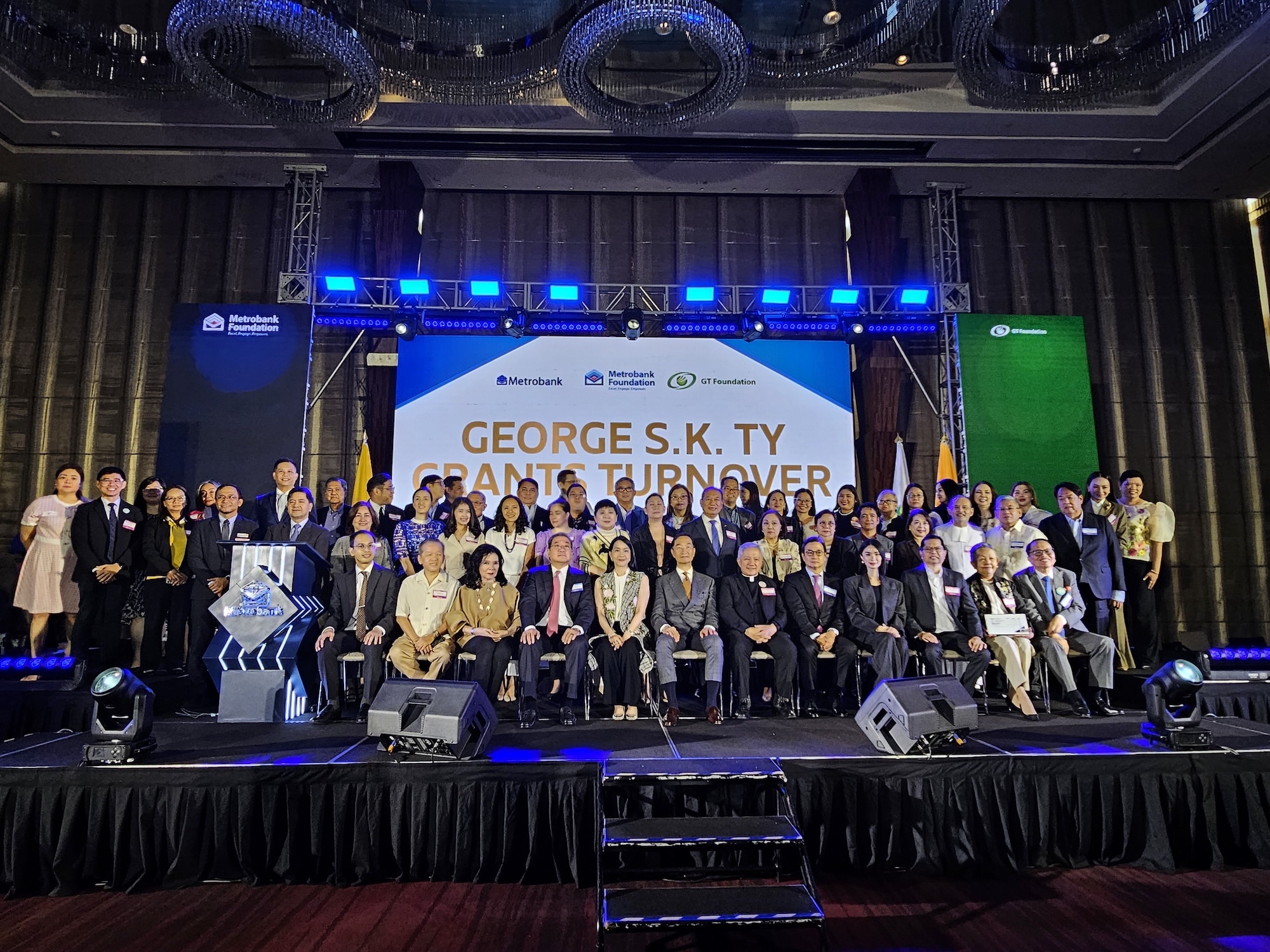 Representatives of Metrobank Foundation and GT Foundation with their partners