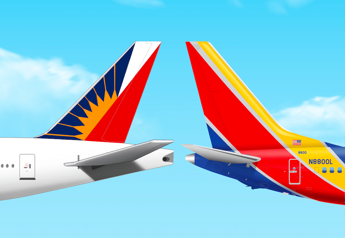 Philippine Airlines ties up with Southwest Airlines, image size:1200x828
