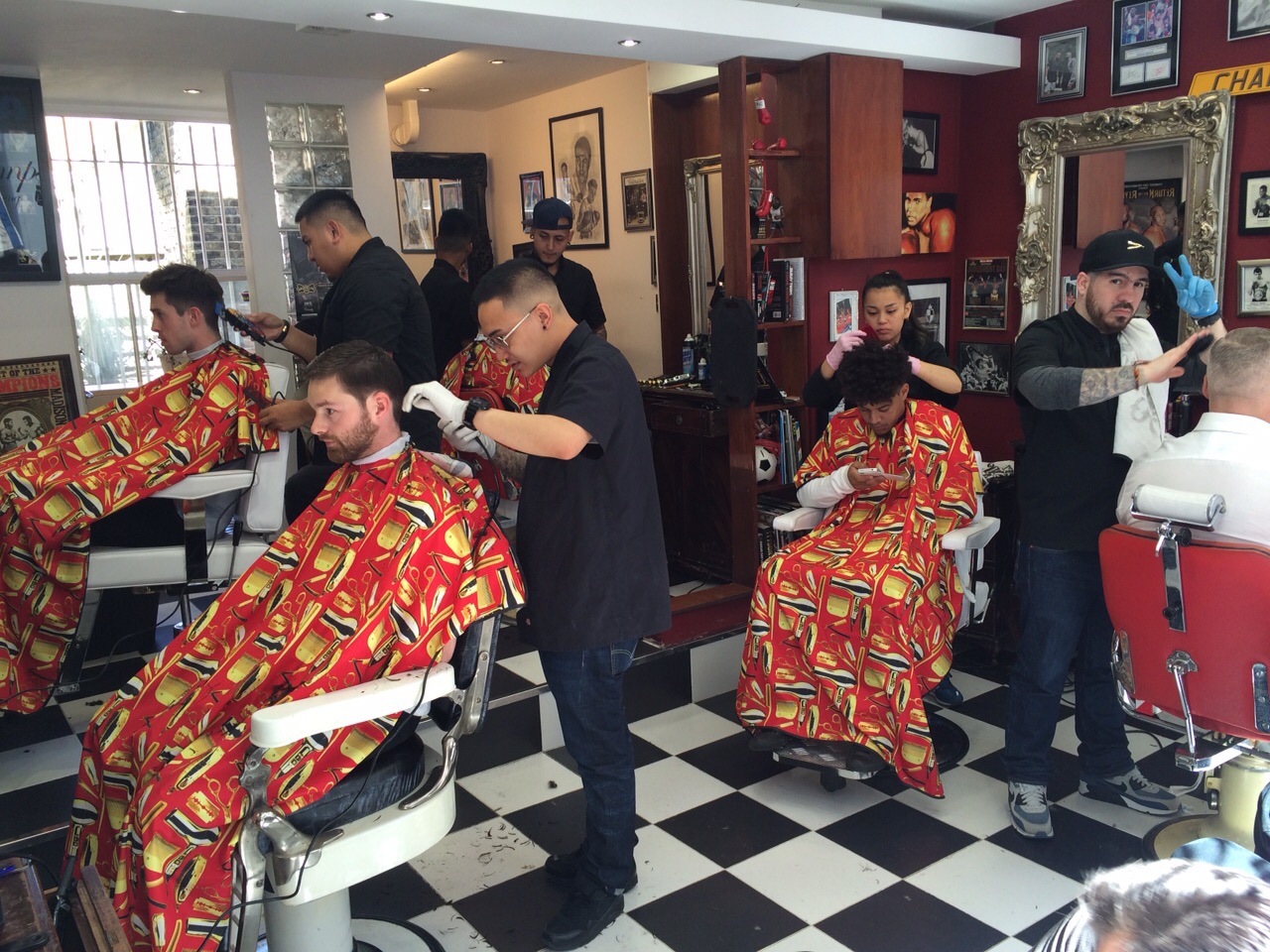 Champs Barbers employs most number of Filipino barbers, including a